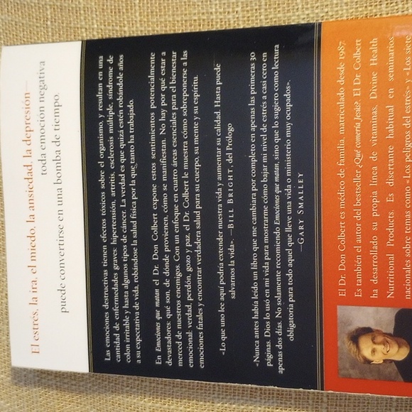 Dr. Don Colbert " Emociones que matan" spanish version book. - Picture 3 of 3